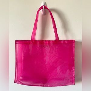 New Versace Profume Hot Pink Mesh Tote Bag